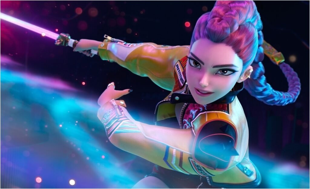 KPop Demon Hunters, la cinta animada que mezcla K-pop y anime y rompió récords en Netflix.