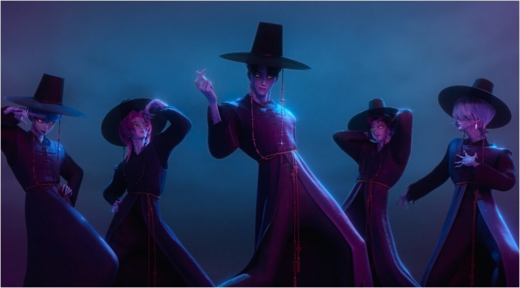 KPop Demon Hunters, la cinta animada que mezcla K-pop y anime y rompió récords en Netflix.