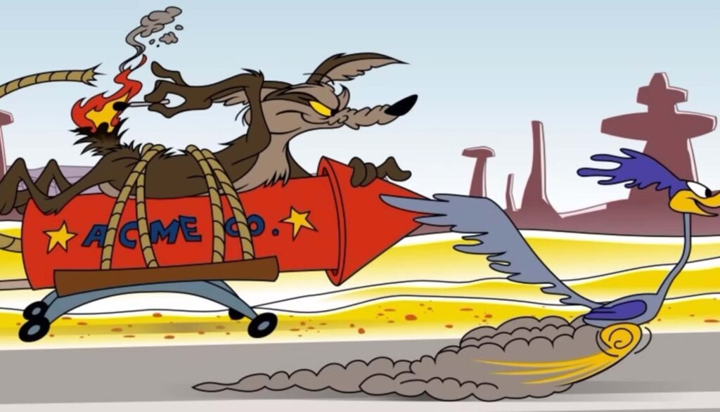 El Coyote y el Correcaminos caricatura