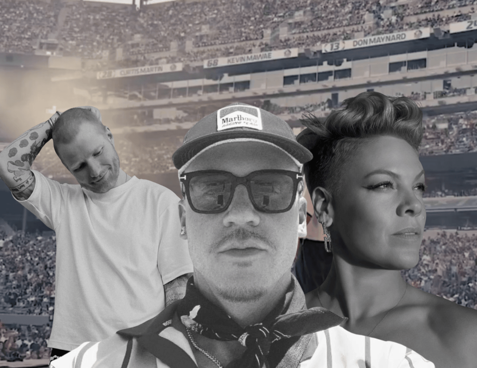 Macklemore Ed Sheeran y Pink